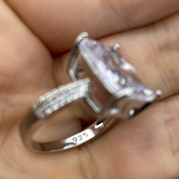 NEW Gorgeous 925 Silver Ring Wedding Engagement - Picture 11 of 11